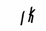 Indiscernible: monogram (Read as: IK, LK)
