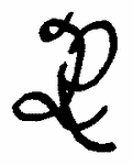 Indiscernible: monogram, symbol or oriental (Read as: QG, PL, L, P)