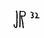 Indiscernible: monogram (Read as: JR)