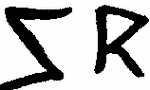 Indiscernible: monogram (Read as: SR)