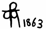 Indiscernible: monogram, symbol or oriental (Read as: WBR, WTR, WFR)