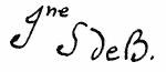 Indiscernible: monogram, illegible (Read as: JSDEB, JSJ, GSDE)
