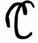 Indiscernible: monogram, symbol or oriental (Read as: C, CC, PC)