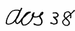 Indiscernible: monogram (Read as: AOS, AUS)
