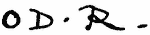 Indiscernible: monogram (Read as: ODR)