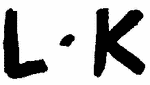 Indiscernible: monogram (Read as: LK)