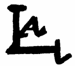Indiscernible: monogram (Read as: LA, LAC, LAL, AL)