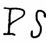 Indiscernible: monogram (Read as: PS)