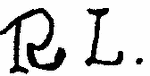 Indiscernible: monogram (Read as: RL)