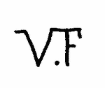 Indiscernible: monogram (Read as: VF)