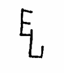 Indiscernible: monogram (Read as: EL, EJ)