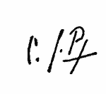Indiscernible: monogram (Read as: CJB, CIPT, RIPT,)