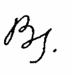 Indiscernible: monogram (Read as: BJ)