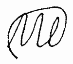 Indiscernible: monogram, illegible (Read as: ME, ML)