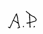 Indiscernible: monogram (Read as: AP)