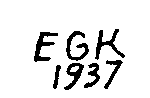 Indiscernible: monogram (Read as: EGK)