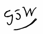 Indiscernible: monogram (Read as: GSW)