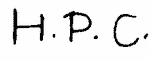 Indiscernible: monogram (Read as: HPC)