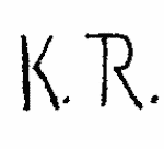 Indiscernible: monogram (Read as: KR)