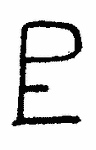 Indiscernible: monogram, symbol or oriental (Read as: PE, EP)