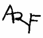 Indiscernible: monogram (Read as: ARF)