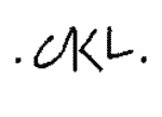 Indiscernible: monogram (Read as: CKL)