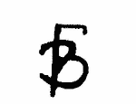 Indiscernible: monogram (Read as: BF, FB)