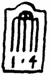 Indiscernible: monogram, symbol or oriental (Read as: AM  )