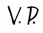 Indiscernible: monogram (Read as: VP)