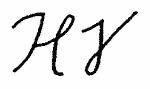 Indiscernible: monogram (Read as: HV, HJ)