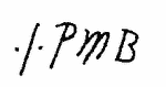 Indiscernible: monogram (Read as: IPMB)