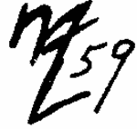 Indiscernible: monogram, symbol or oriental (Read as: MZ, NZ)