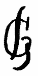 Indiscernible: monogram, symbol or oriental (Read as: GI, IG, G)
