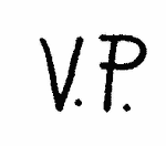 Indiscernible: monogram (Read as: VP)