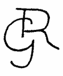 Indiscernible: monogram (Read as: GR)