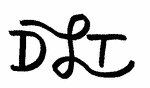 Indiscernible: monogram (Read as: DLT)