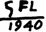 Indiscernible: monogram (Read as: SFL)