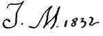 Indiscernible: monogram (Read as: TM, JM)