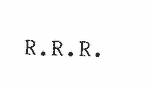 Indiscernible: monogram (Read as: RRR)