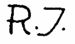 Indiscernible: monogram (Read as: RJ, R7)