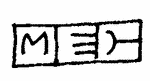 Indiscernible: monogram (Read as: MEY, MEC)