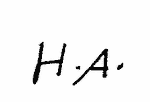 Indiscernible: monogram (Read as: HA)