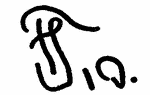 Indiscernible: monogram, symbol or oriental (Read as: FS, TJ, H)