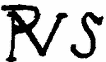 Indiscernible: monogram (Read as: PVS)