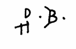 Indiscernible: monogram (Read as: DBH, HB)