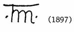 Indiscernible: monogram, symbol or oriental (Read as: TM, FM, TMN, FMN)