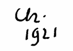 Indiscernible: monogram, illegible (Read as: CH)