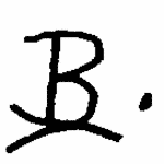 Indiscernible: monogram (Read as: B, LB, BL)