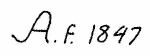 Indiscernible: monogram (Read as: AF, A)