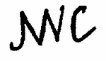 Indiscernible: monogram (Read as: JWC, MC, WC, JNC)